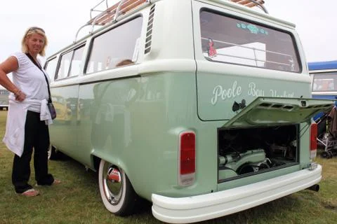 Retro campervans Stock Photos