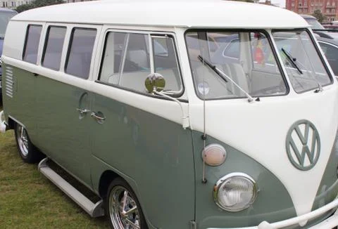 Retro campervans Stock Photos