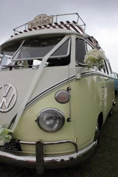 Retro campervans Stock Photos