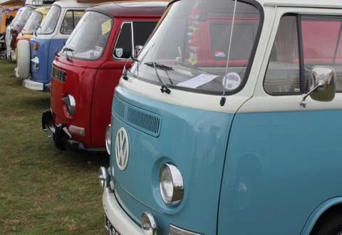Retro campervans Stock Photos