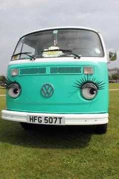 Retro campervans Stock Photos