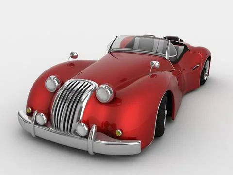 Retro car 3D Model
