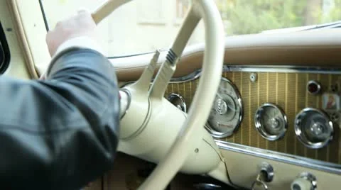 Retro car Stock Footage 21946850