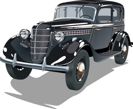 Retro car Stock Illustration