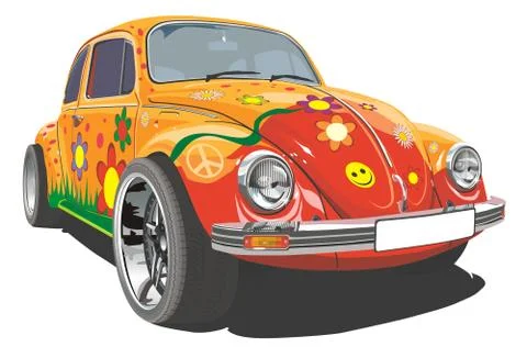 Retro Car Stock Illustration