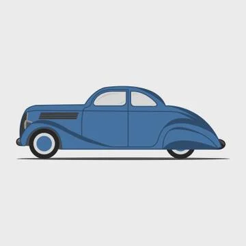 Retro car. Stock Illustration