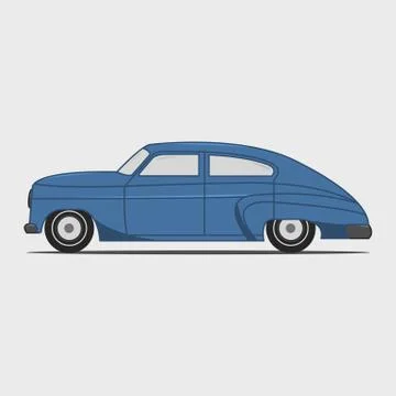 Retro car. Stock Illustration
