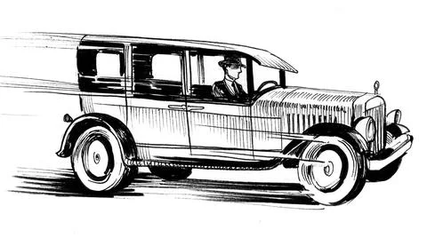 Retro car Stock Illustration