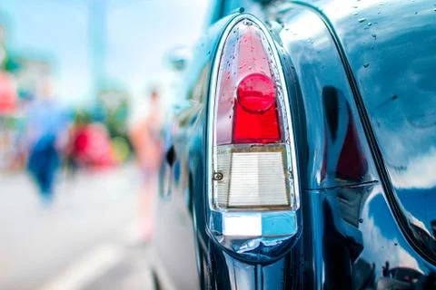 Retro car rear light Stock Photos