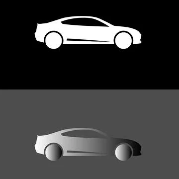 Retro car vector file logo Stock Illustration