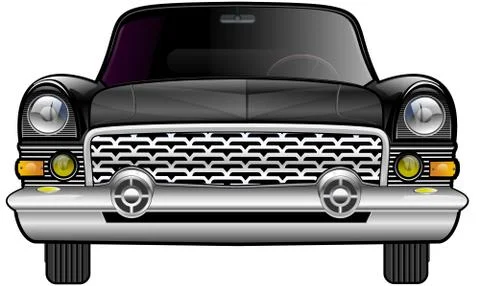 Retro car vector Stock Illustration