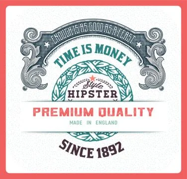 Retro card design Stock Illustration