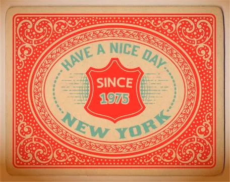 Retro card design Stock Illustration