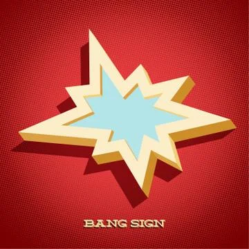 Retro card with explosion sign イラスト素材