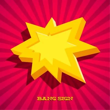 Retro card with explosion sign イラスト素材