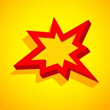 Retro card with explosion sign Stock-Illustration