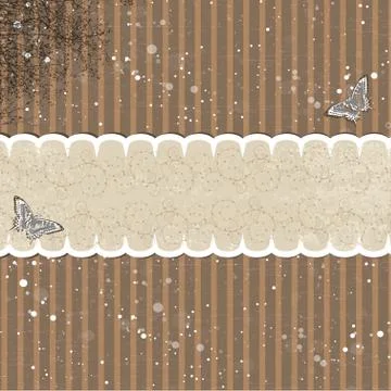 Retro card Stock Illustration