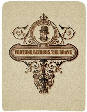 Retro card Stock Illustration