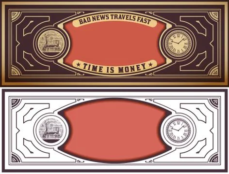 Retro card. Stock Illustration