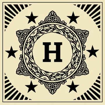 Retro card Stock Illustration