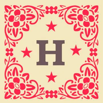 Retro card Stock Illustration