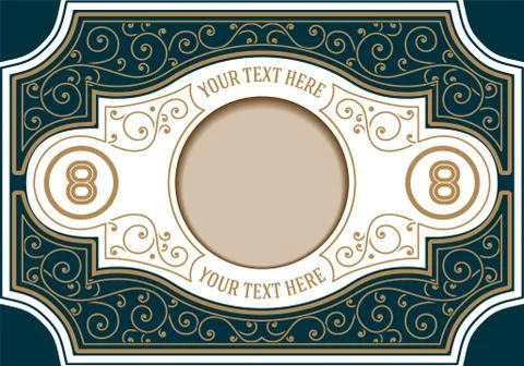 Retro Card Template. Vector Stock Illustration