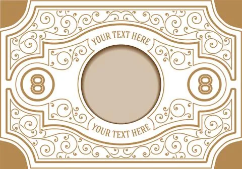 Retro Card Template. Vector Stock Illustration