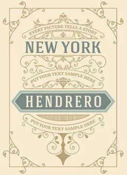 Retro card. Vector file Stock Illustration