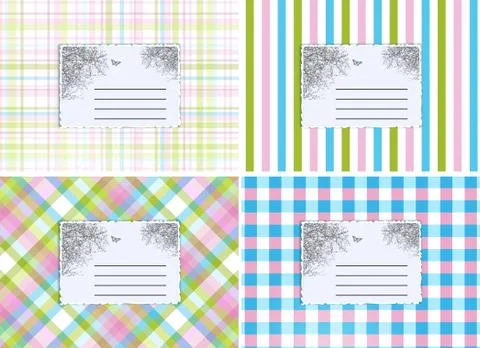 Retro cards Stock Illustration