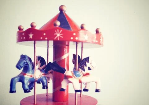 Retro carousel Foto stock