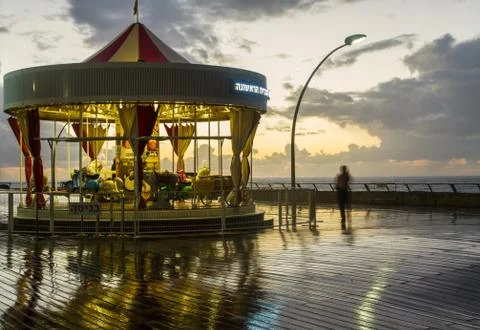 Retro carousel . Stock Photos