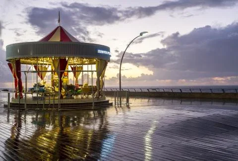 Retro carousel . Stock Photos