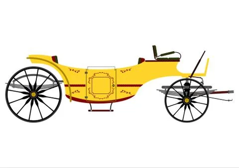 Retro carriage Stock Illustration