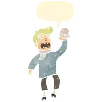 Retro cartoon actor Stock Illustration