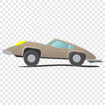 Retro cartoon car Stock Illustration