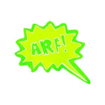 Retro cartoon comic book bark Stock-Illustration