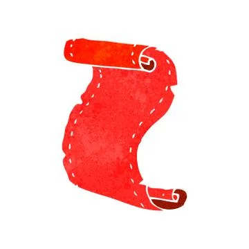 Retro cartoon contract Stock Illustration