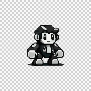 Retro Cartoon Robot Design Vector Stock Illustration