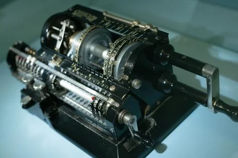 Retro cash register. Objects of the past. Stock Photos