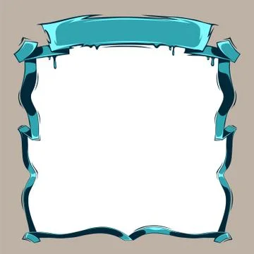 Retro Cassette Tape Frame Stock Illustration