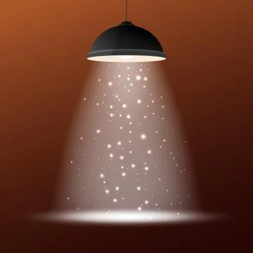 Retro ceiling lamp Stock Illustration