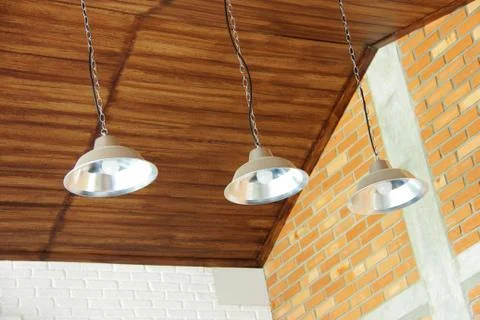 Retro ceiling lamps Stock Illustration