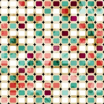 Retro cells seamless Stock Illustration