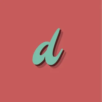 Retro character from a fontset, vector illustration Stock Illustration
