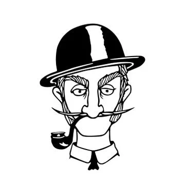 Retro character illustration Stock Illustration