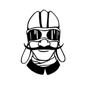 Retro character illustration Stock Illustration