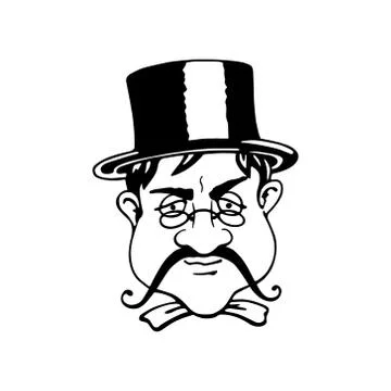 Retro character illustration Stock Illustration