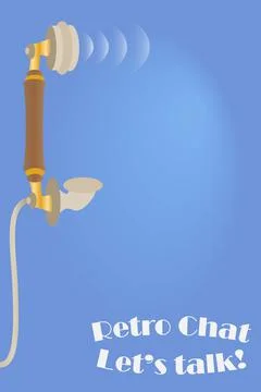 Retro Chat Stock Illustration
