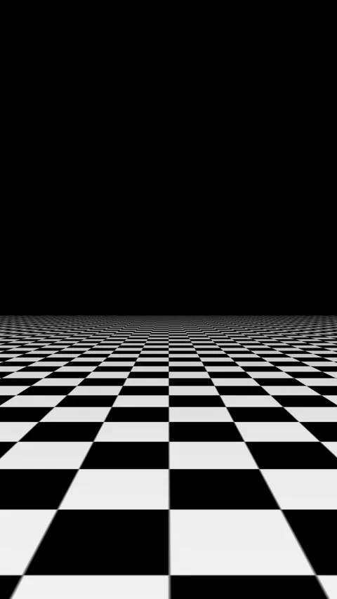 Retro Checkerboard Floor Perspective Seamless Loop Background Stock Footage 310494449