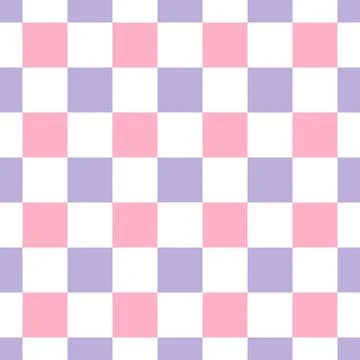Retro checkered seamless pattern set. Colorful vintage aesthetic pattern set. Stock Illustration